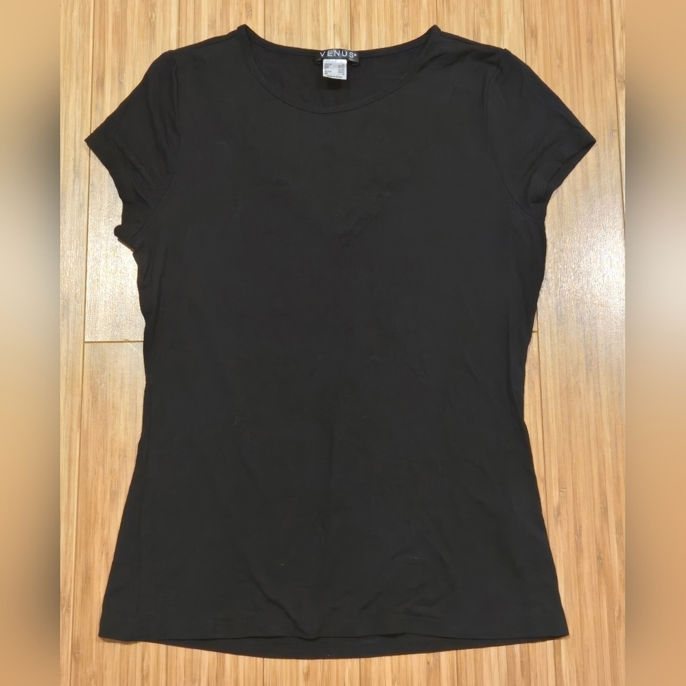 NWOT Venus Classic Black Tee